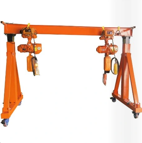 Rail Tracks Running Electric Mobile Gantry Crane Portable Crane Price