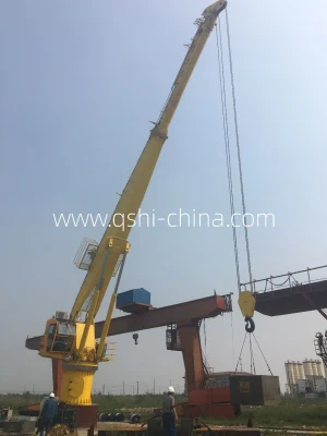 Marine Port Deck Crane Marine Pedestal Crane for Vessel