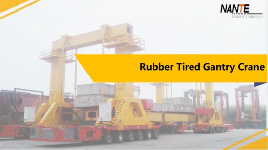 Rubber Tyre Gantry Crane with Open Winch