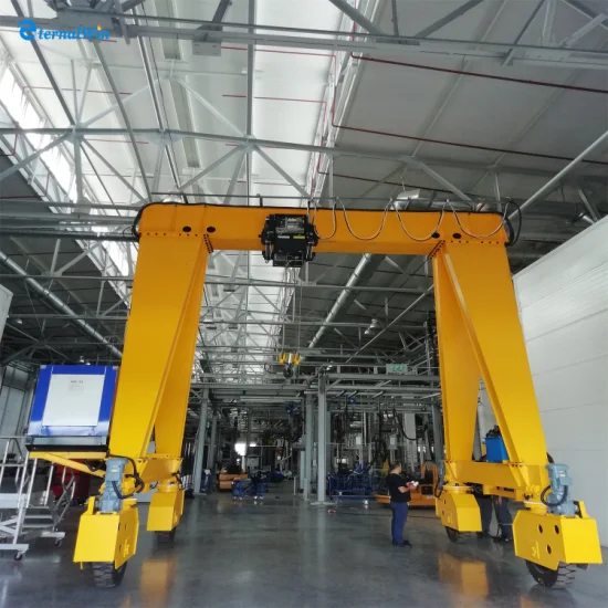 New Heavy Duty Rubber Tyre Mobile Harbour Port Container Gantry Crane Rtg Gantry Crane